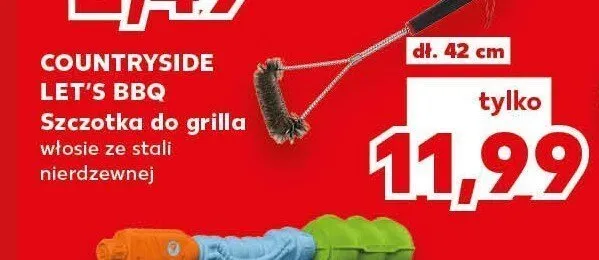 Szczotka do grilla Countryside Let's BBQ promocja w Kaufland