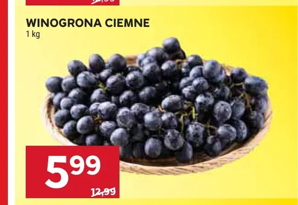Winogrona ciemne promocja w Stokrotka