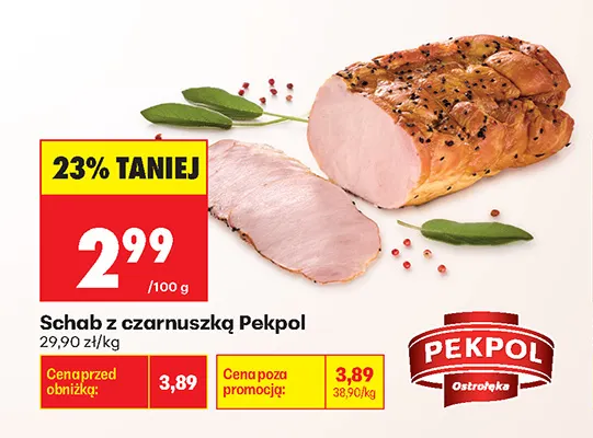 Schab z czarnuszką Pekpol promocja w Biedronka