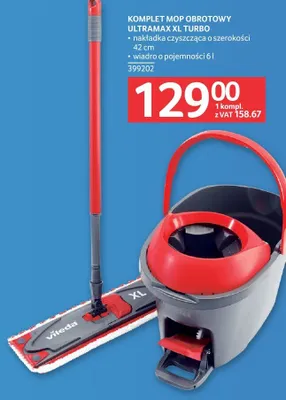 Komplet mop obrotowy ultramax XL turbo Vileda promocja w Selgros