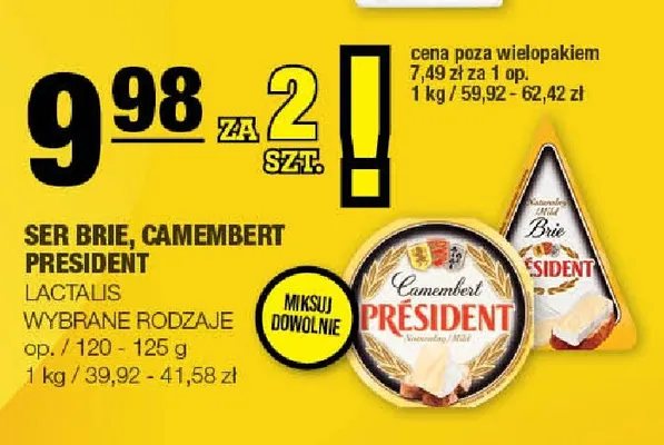 Ser Camembert President promocja w SPAR