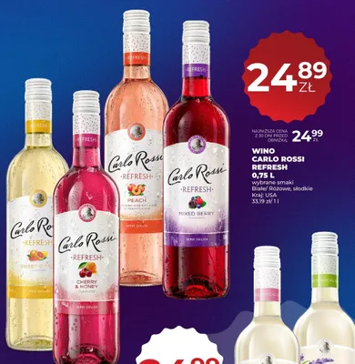 Wino Carlo Rossi Refresh Sweet Citrus promocja w Duży Ben