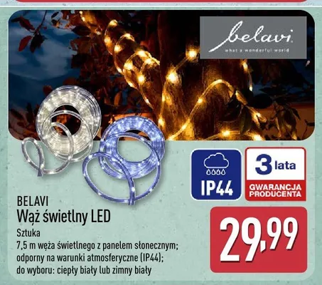 Wąż świetlny LED BELAVI promocja w Aldi