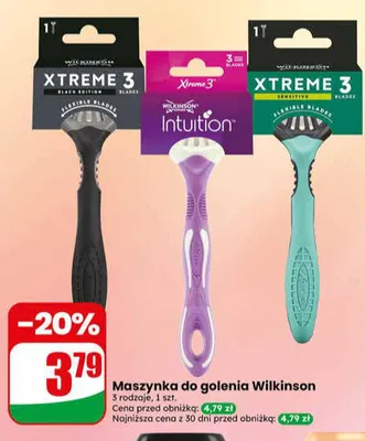 Maszynka do golenia Wilkinson Xtreme 3 Intuition promocja w Dino