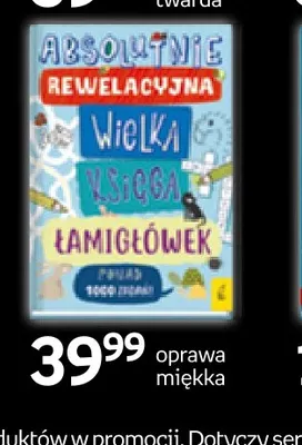 Książka Absolutnie rewelacyjna wielka księga łamigłówek oprawa miękka promocja w Empik