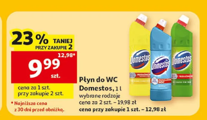 Płyn do WC Domestos Atlantic promocja w Auchan