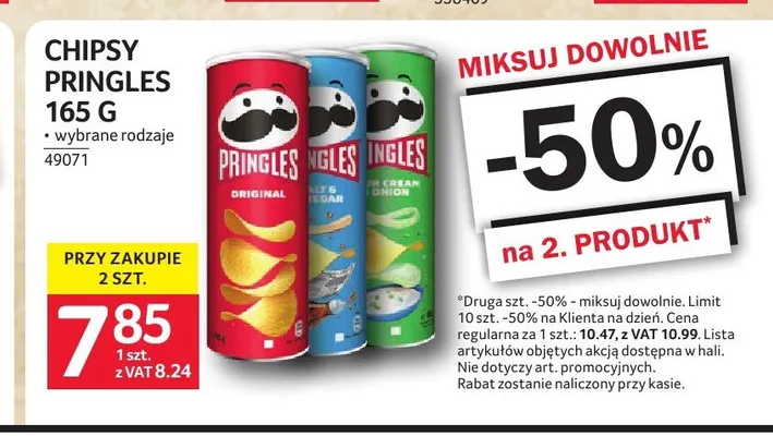 Chipsy Pringles promocja w Selgros