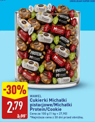 Cukierki Michałki Protein Wawel promocja w Aldi