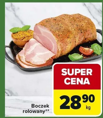Boczek rolowany promocja w Carrefour Express