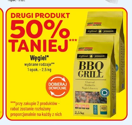 Węgiel drzewny Gryfskand BBQ Grill promocja w POLOmarket
