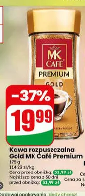 Kawa rozpuszczalna MK Café Premium Gold promocja w Dino