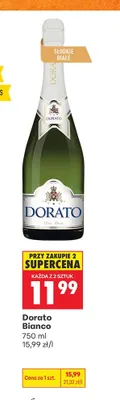 Wino musujące Dorato Bianco promocja w Biedronka