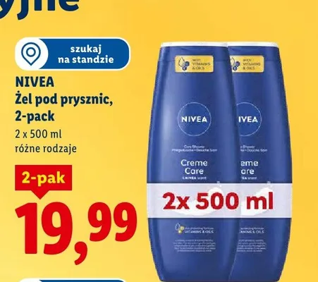 Żel pod prysznic, 2-pack, różne rodzaje promocja w Lidl