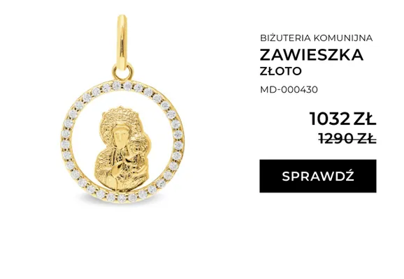 Zawieszka złoto promocja w Briju