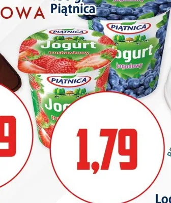 Jogurt truskawkowy Piątnica promocja w Kupiec