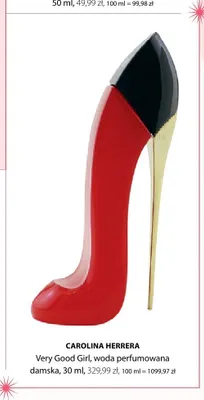 Woda perfumowana damska Carolina Herrera Very Good Girl promocja w Hebe
