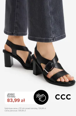 Sandały damskie Jenny promocja w CCC