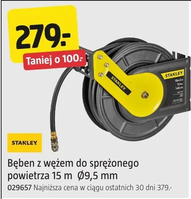 Bęben z wężem do sprężonego powietrza 15m Ø9,5mm promocja w Jula