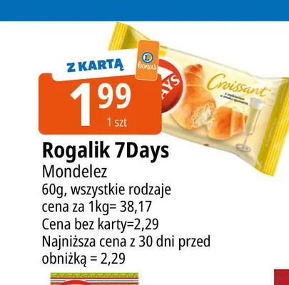 Rogalik 7Days Mondelez promocja w Leclerc