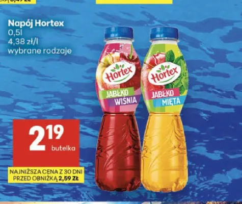Napój Hortex jabłko wiśnia promocja w Delikatesy Centrum