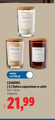 Świeca zapachowa w szkle Sublime Patchouli Livarno promocja w Lidl