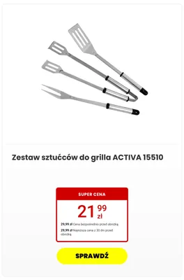 Zestaw sztućców do grilla Activa 15510 promocja w Media Expert