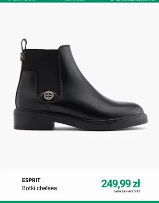 Botki chelsea Esprit promocja w Deichmann
