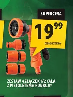 Zestaw 4 złączek 1/2 cala z pistoletem 6 funkcji promocja w Arhelan
