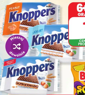 Wafel Knoppers Peanut promocja w Dino