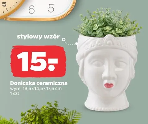 Doniczka ceramiczna promocja w Netto