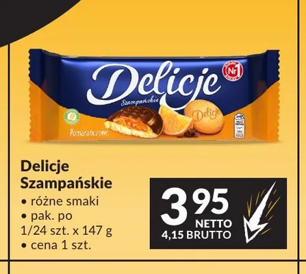 Biszkopty Delicje Szampańskie promocja w Makro