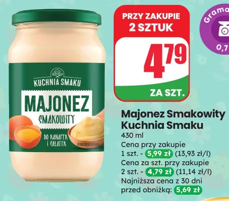 Majonez smakowity promocja w Dino