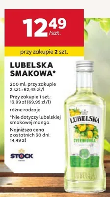 Wódka Lubelska smakowa cytrina, wiśnia promocja w Stokrotka