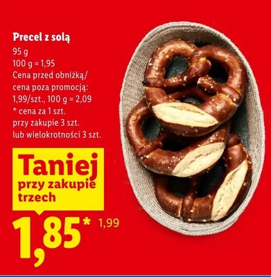 Precel z solą Piekarnia Lidla promocja w Lidl