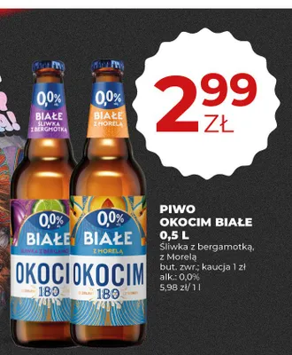 Piwo bezalkoholowe Okocim Białe z Morelą promocja w Duży Ben
