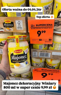 Majonez dekoracyjny promocja w Biedronka