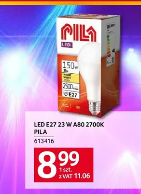 Żarówka LED E27 A80 2700K Pila promocja w Selgros