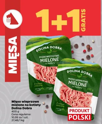 Mięso wieprzowe mielone na kotlety promocja w Netto