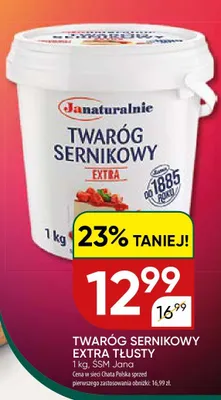 Twaróg sernikowy extra tłusty promocja w Chata Polska