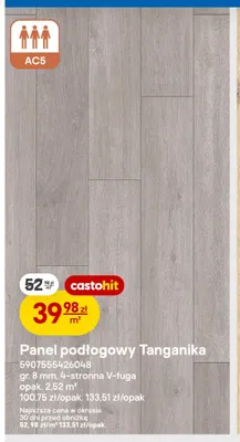Panel podłogowy Tanganika 8 mm AC5 promocja w Castorama