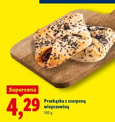 Przekąska z szarpaną wieprzowiną promocja w Lidl