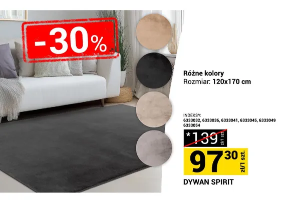 Dywan Spirit promocja w Merkury Market