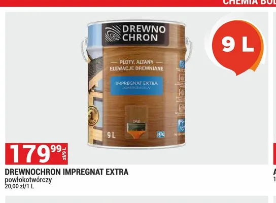 Impregnat extra powłokotwórczy Drewnochron promocja w Merkury Market
