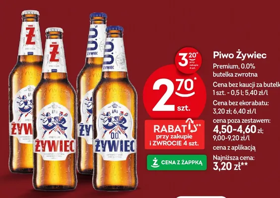 Piwo Żywiec Premium promocja w Żabka