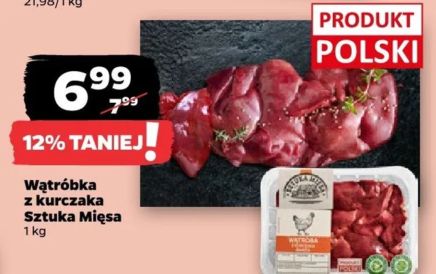Wątróbka z kurczaka promocja w Netto