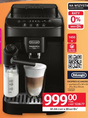 Ekspres ECAM290,51.B DeLonghi promocja w Selgros