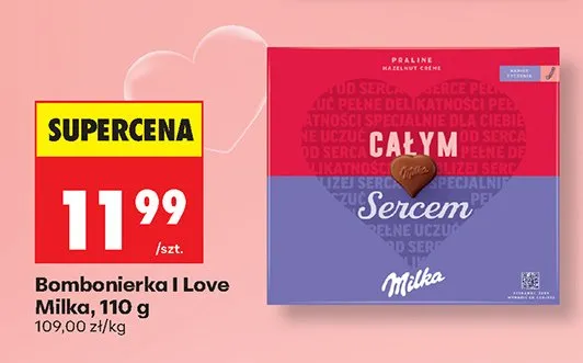Bombonierka I Love Milka promocja w Biedronka