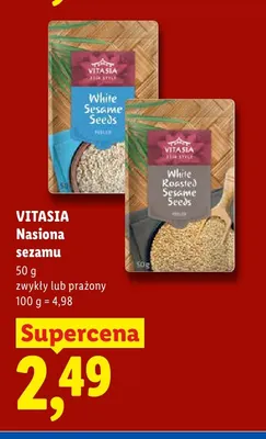 Nasiona sezamu prażone Vitasia promocja w Lidl