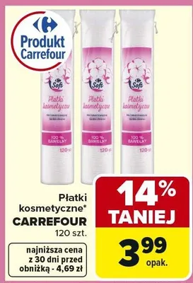 Płatki kosmetyczne promocja w Carrefour Market