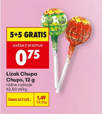 Lizak Chupa Chups różne rodzaje promocja w Biedronka